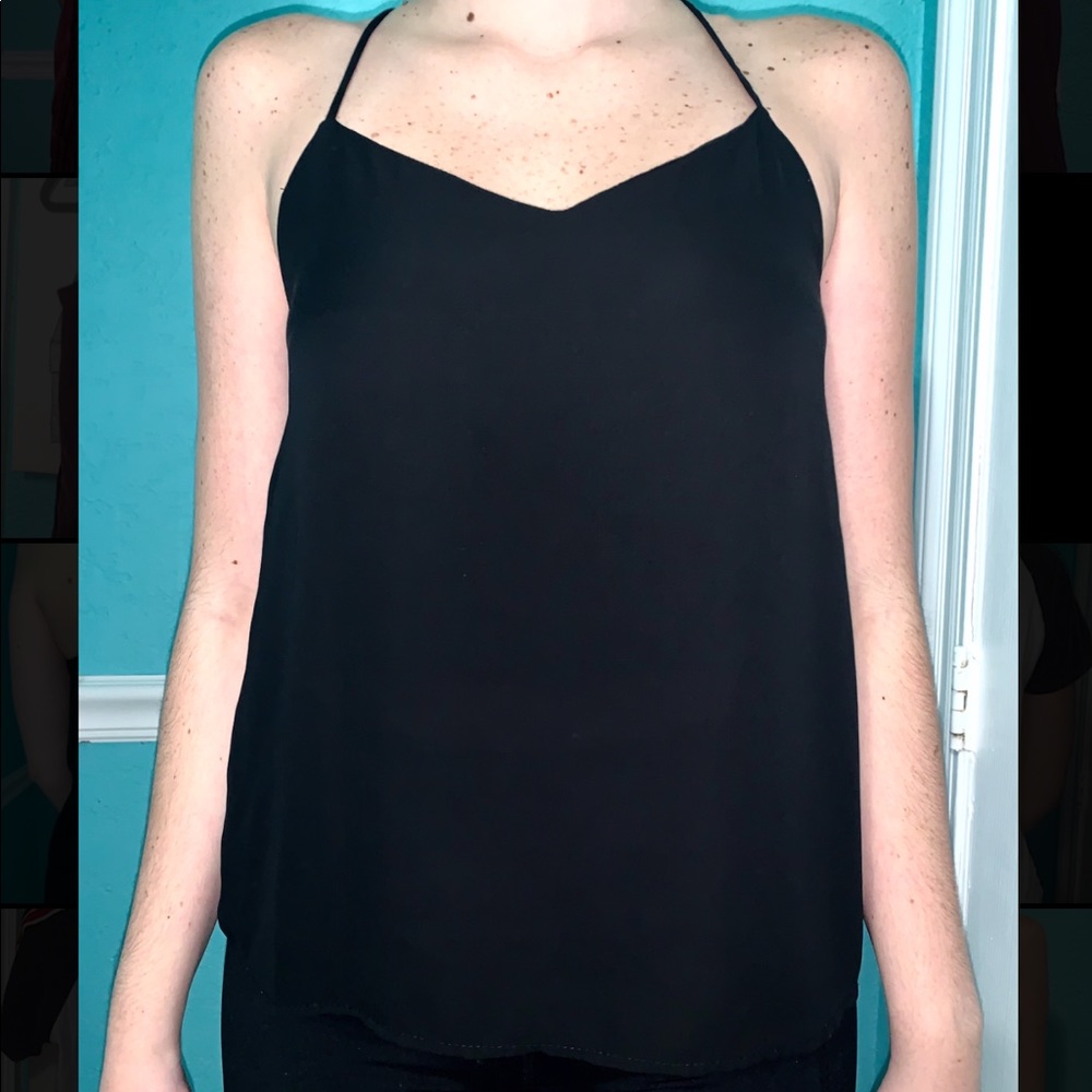 Black tank top